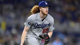 ▲梅伊（Dustin May）繳出優質先發仍吞敗。（圖／美聯社／達志影像）