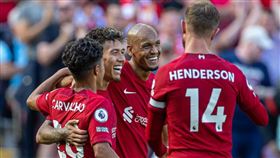 ▲利物浦以平英超紀錄奪賽季首勝。（圖／翻攝自Fabinho推特）