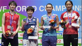 戴資穎與安洗瑩並列銅牌。（圖／美聯社／達志影像）