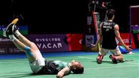 馬來西亞組合謝定峰／蘇偉譯，抱回大馬世錦賽史上第1金。 （圖／翻攝自BWF官網）