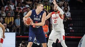 ▲約基奇（Nikola Jokic）拿下24分、10籃板，卻罕見沒有送出任何助攻。（圖／翻攝自FIBA官網）