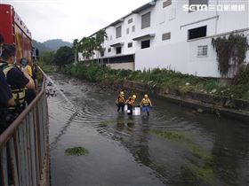 台中,排水溝,溺斃(圖/翻攝畫面)