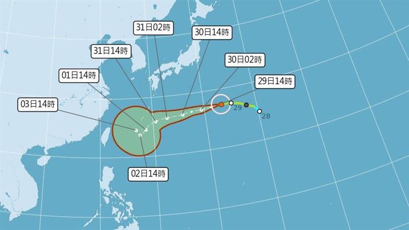 軒嵐諾會來嗎？帶多少雨？一圖全揭曉