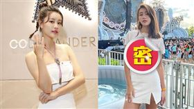 林真亦將衣服撩到胸上變戰袍，美胸盡收眼底。（圖／翻攝自zhenyi_yuna IG）