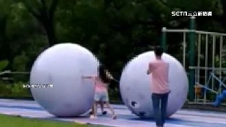 裝置藝術被孩當球玩　民眾盼標示清楚