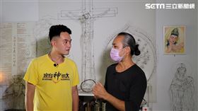 翁國嵩與大堡分享創作的心酸史。（圖/寶島神很大）