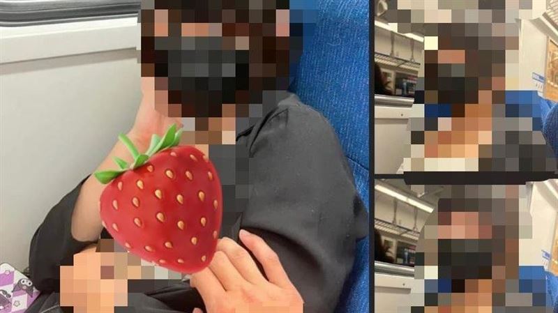獨／列車上露雙球拍照！台鐵：調查中