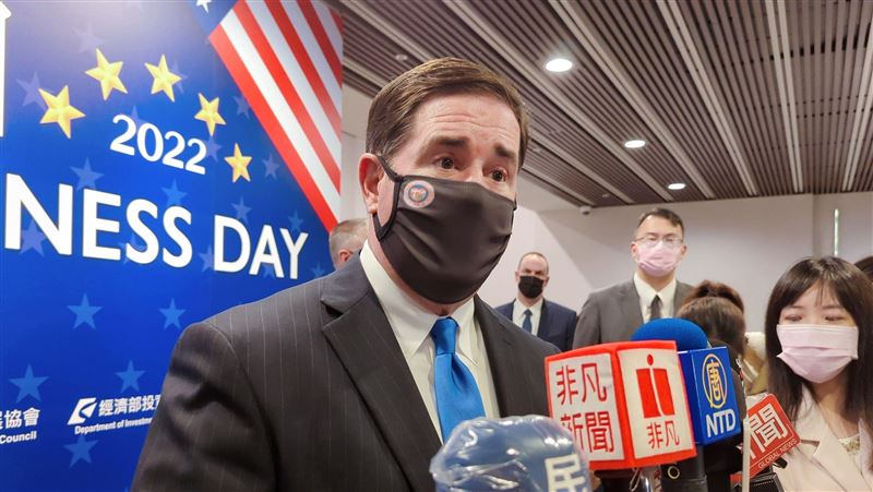美國亞利桑那州長訪台　總統明早接見