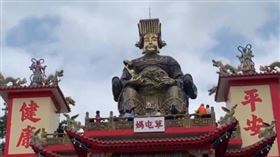 南投草屯朝清宮媽祖號稱世界最大純銅柱神像，舉行開光安座。（圖／翻攝朝清宮臉書）