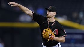 ▲響尾蛇捕手凱利（Carson Kelly）登板1.1局無自責分。（圖／美聯社／達志影像）