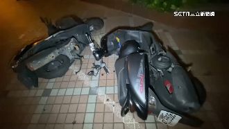 颱風來勢洶洶！樹壓轎車、機車倒一排