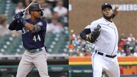 ▲水手、老虎上演羅德里奎茲投打對決。（圖／美聯社／達志影像）