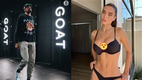 ▲AV女星拉娜羅德斯（Lana Rhoades）在IG上控訴，懷孕後遭到NBA球星拋棄，網友們則推測主角有可能是杜蘭特（Kevin Durant）。（圖／翻攝自籃網推特和拉娜羅德斯IG）