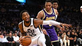 ▲就算米契爾（Donovan Mitchell）被交易，美媒認為湖人想脫手威斯布魯克（Russell Westbrook），最好的交易夥伴仍是爵士。（圖／路透社／達志影像）