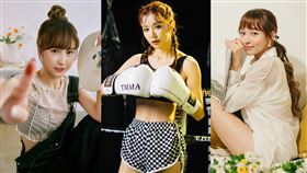 樂天啦啦隊女神孟潔（左起）、Yuri、林襄。（圖／尖端出版提供）