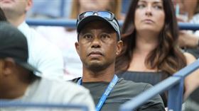 ▲美國高爾夫球代表人物老虎伍茲（Tiger Woods）也到場支持小威廉絲（Serena Williams）。（圖／翻攝自US Open Tennis推特）