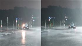 有網友分享，姐姐參加颱風保證機車駕訓班。（圖／翻攝自爆廢公社） 