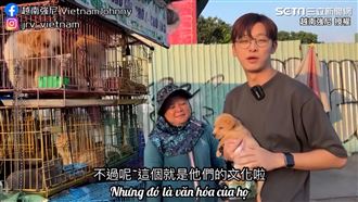 男直擊越南攤販　路邊竟賣整籠小狗