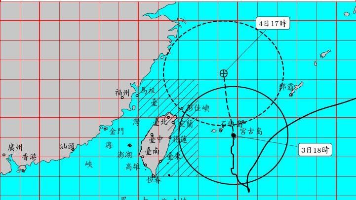 軒嵐諾襲！暴風圈最快晚間8時前觸陸