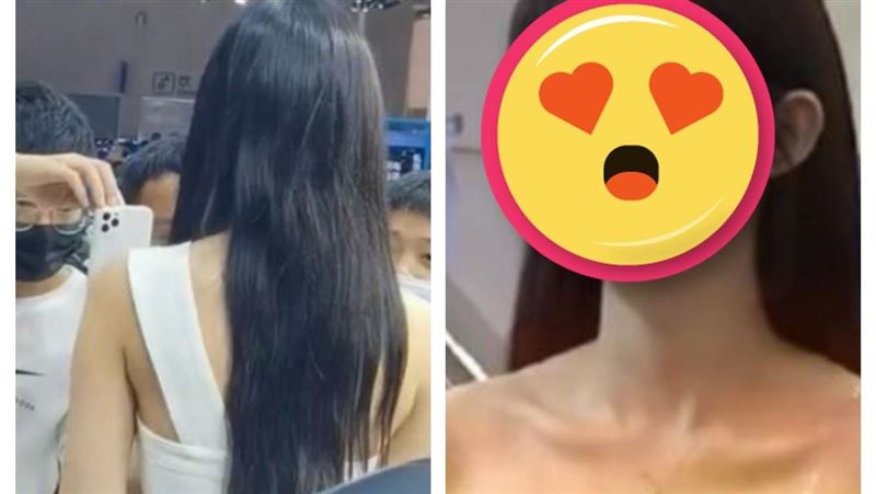 車展正妹超辣！「一轉過身」網看呆了