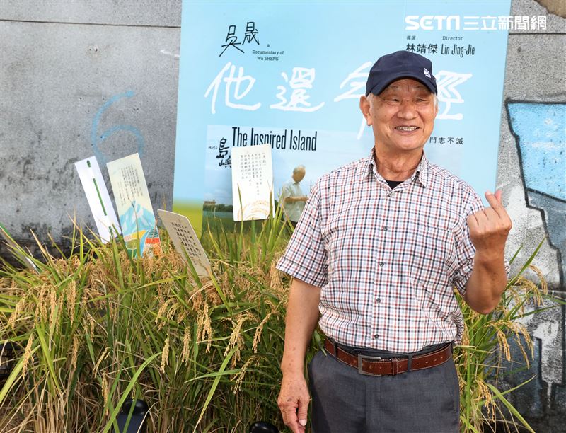 紀錄片「他還年輕」吳晟專訪。（記者邱榮吉/攝影）