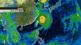 軒嵐諾今早風雨驚人！解除警報時間曝（圖／翻攝自天氣風險 WeatherRisk）