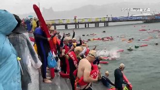 40年來最惡劣天氣　泳渡日月潭照辦