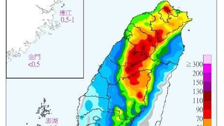 3縣市升級大豪雨　15縣市雨彈狂炸