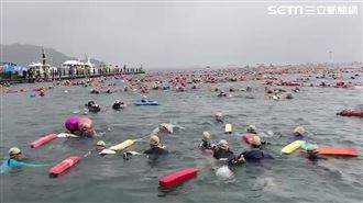 不畏颱風攪局！1.8萬人泳渡日月潭