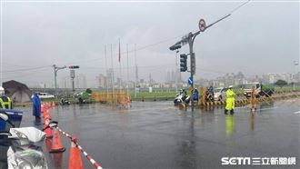 新北水門全開放　明7時恢復紅黃線