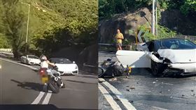 車禍,電動車,騎士,大牛,藍寶堅尼,轉彎