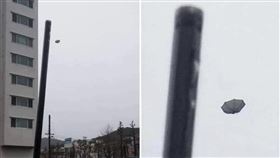 回不來了！颱風天外出一開傘 下一秒「悲劇」笑翻眾人 ／爆廢公社