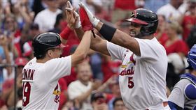 ▲普侯斯（Albert Pujols）敲出生涯第695轟。（圖／美聯社／達志影像）