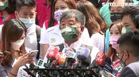 陳時中赴大稻埕慈聖宮參香及廟埕前吃小吃