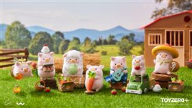 罐頭豬LuLu農場系列盲盒，6個常規款+1個隱藏款（農場車）。（圖／品牌提供）