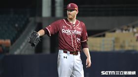 ▲樂天桃猿先發投手霸林爵。（圖／記者劉彥池攝影）