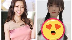 安希（組合圖／翻攝自anxi061抖音與資料照）