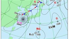 「觀氣象看天氣」發文寫道，日本氣象廳最新天氣圖顯示，在台灣東方約1800公里處生成一個熱帶性低氣壓！（圖／翻攝自觀氣象看天氣）