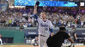 ▲富邦悍將投手羅力引退賽先發6.1局退場。（圖／記者劉彥池攝影）