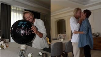 法比歐揭寶寶性別超驚喜　捧臉深吻妻