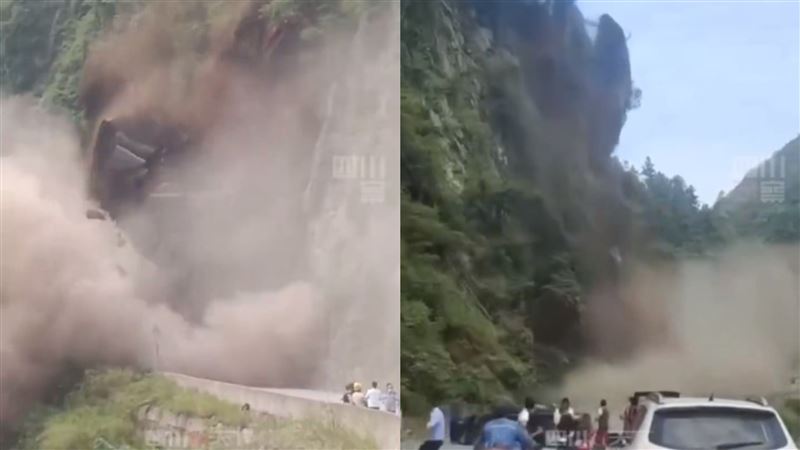 四川6.8地震山體崩！民眾尖叫逃竄