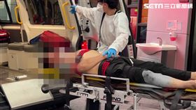  屏東　男子　魚竿　刺穿