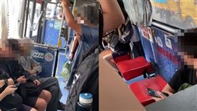 南一中生坐滿博愛座！翁打到學校投訴　畫面曝光網全挺學生，圖翻攝自爆料公社