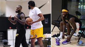 ▲貝佛利（Patrick Beverley）認為自己不是來湖人輔佐詹姆斯（LeBron James）和戴維斯（Anthony Davis）。（圖／翻攝自湖人推特）