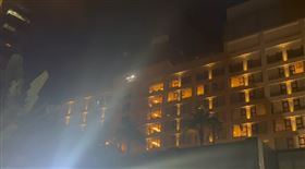 礁溪長榮鳳凰酒店12樓火警。（圖／翻攝畫面）