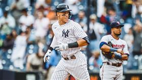 ▲賈吉（Aaron Judge）炸裂本季第55轟。（圖／翻攝自洋基推特）