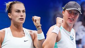 ▲莎芭蓮卡（Aryna Sabalenka）4強賽將遭遇世界球后斯威雅蒂（Iga Swiatek）。（圖／翻攝自US Open Tennis推特）