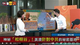 李正皓表示位於澳洲松樹谷的軍事基地，對於西方攔截中國情報至關重要