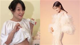海裕芬第一次露出孕肚。（圖／翻攝自海裕芬臉書）