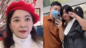 梁勇 何嘉珍。（圖／翻攝自解娛花微博）